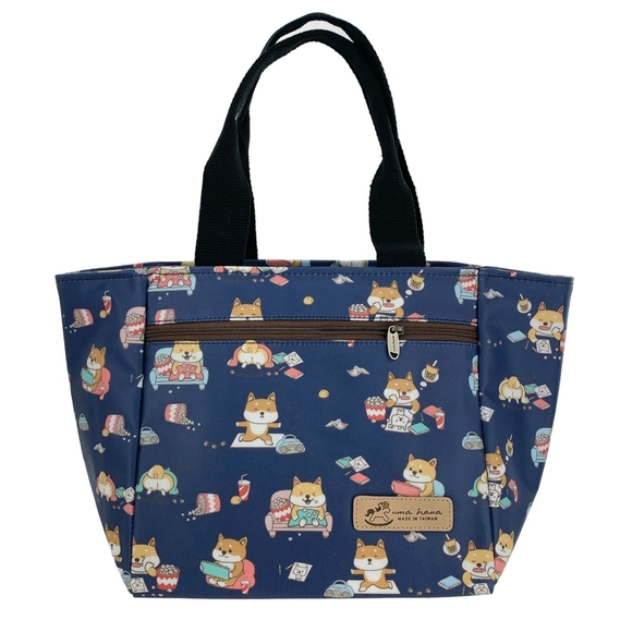 Uma Hana Handbags - Shiba Insulated Lunch Tote Bag Thermal & Cold Snack Cooler Pail Bento Container